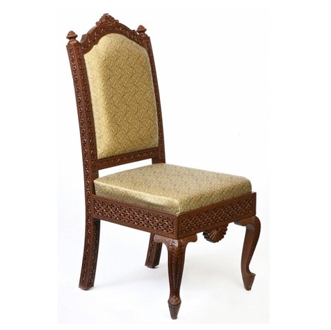 Royal Carving On Front And Back Cushion Chair