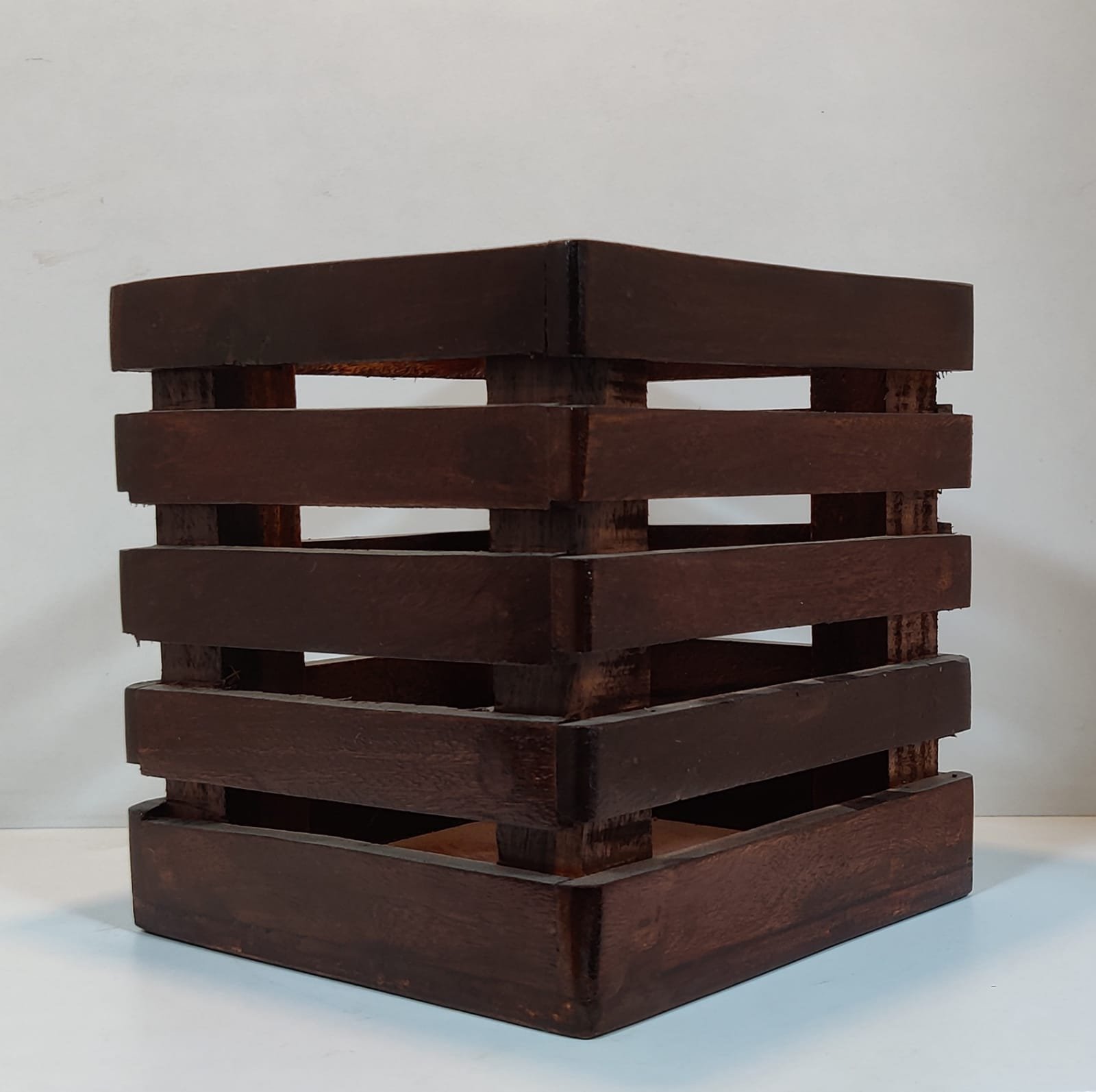 Wooden Decorative Storage Cube Boxes