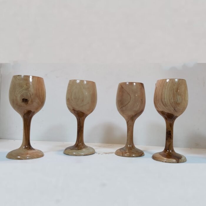 sheesham Wooden Wine Glass